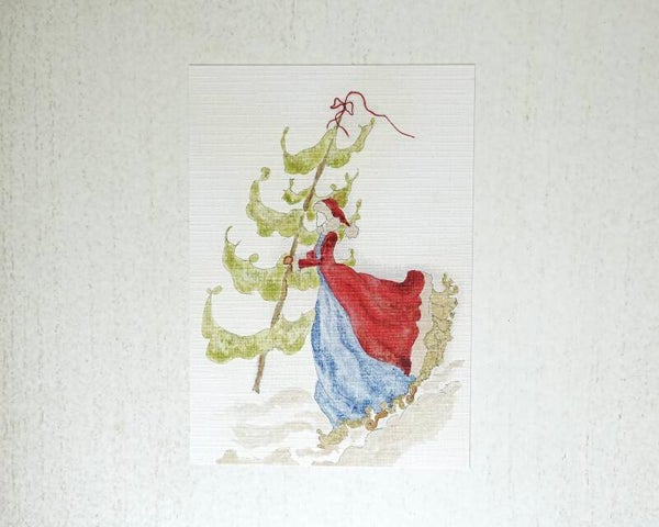 Weihnachtskarte Christmastree linen