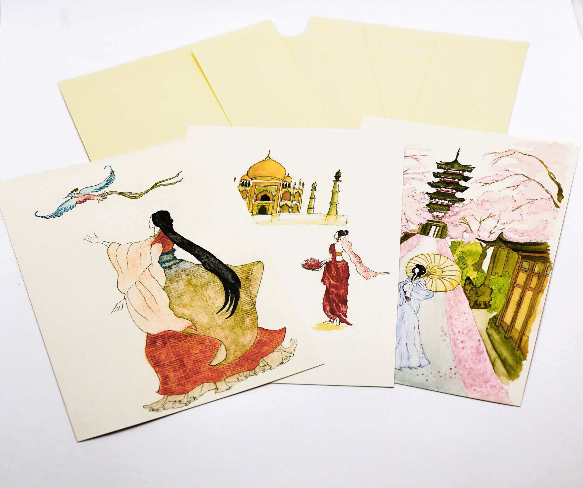 Postkarten-Set Weltreise -  Asien 2