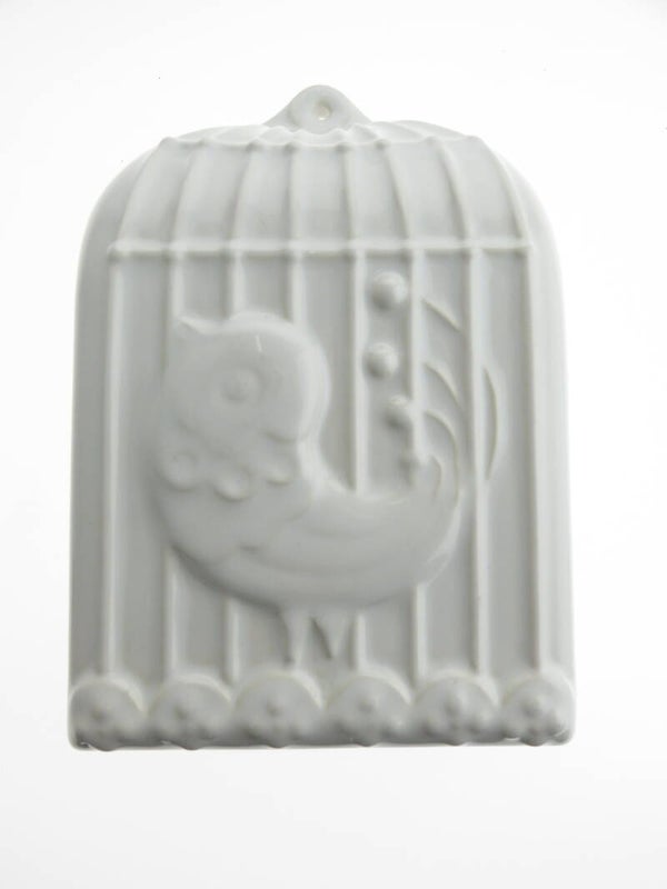 Puddingvorm 'Vogel in kooi'