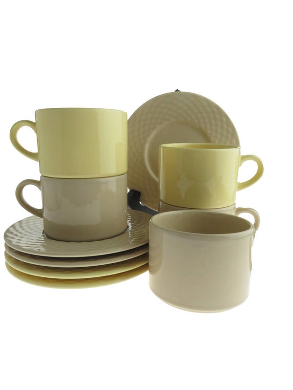 Kop- en schotels van Pagnossin - set van 5