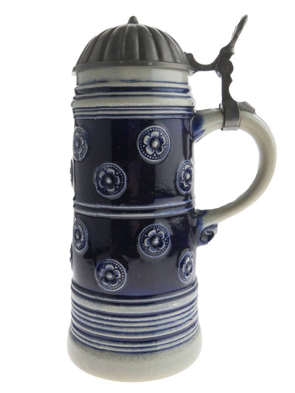 Bierpul met tinnen deksel