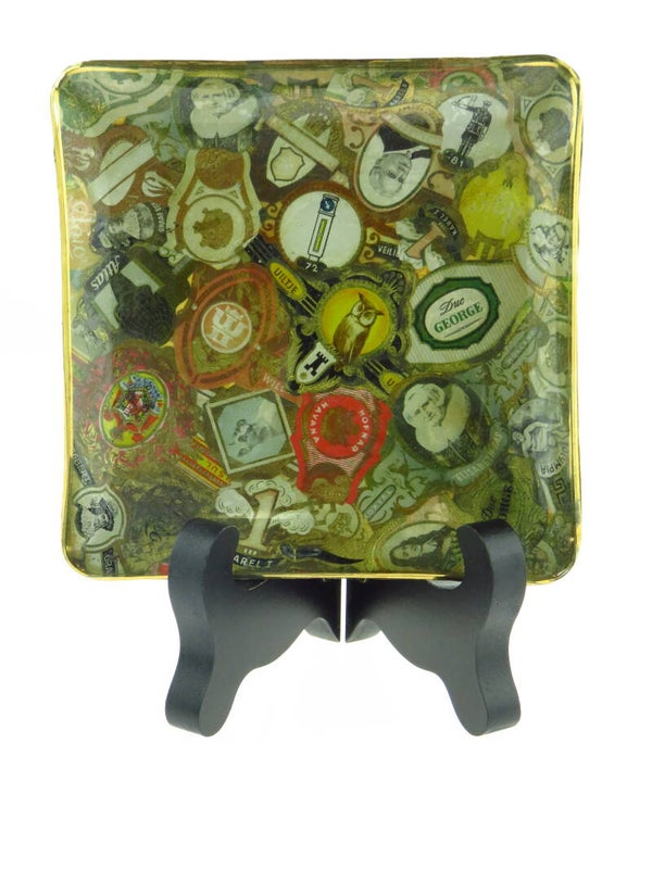 Schoteltje met sigarenbandjes - handgemaakt