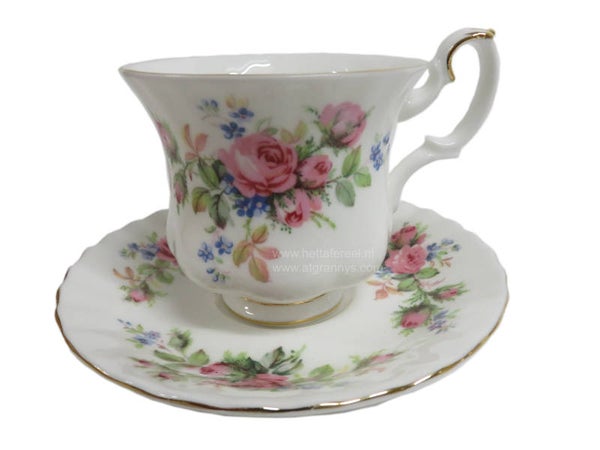 Kop en schotel Royal Albert, Moss Rose