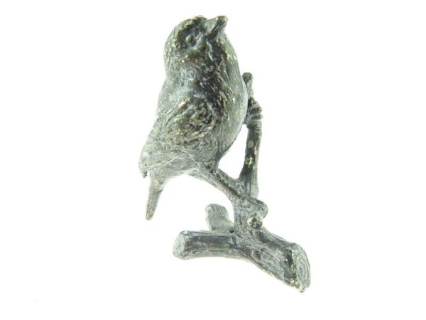 Miniatuur- Vogel op tak