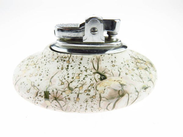 Tafelaansteker in porseleinen houder