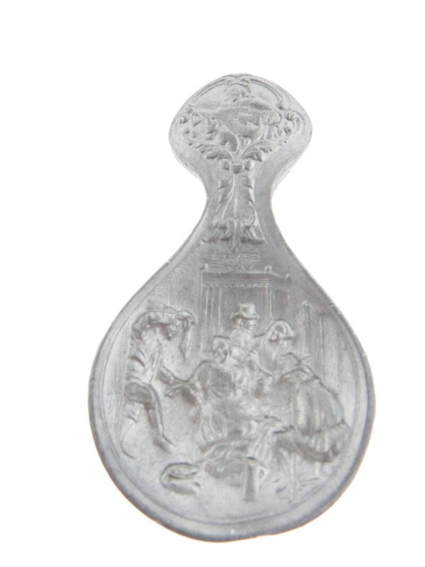 Theeschepje - theeduimpje van tin