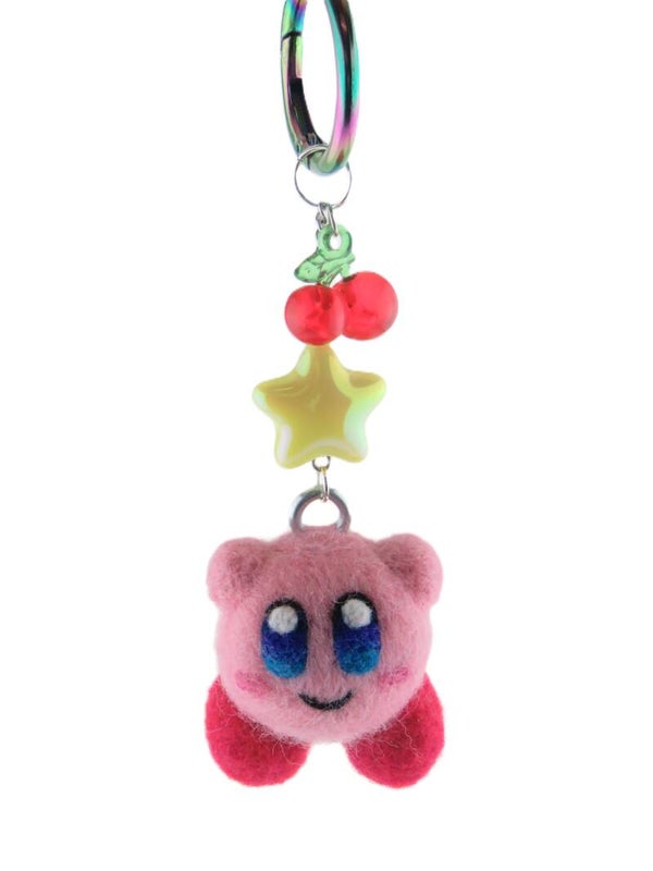 Naaldvilt bag charm Kirby - NIET OP VOORRAAD
