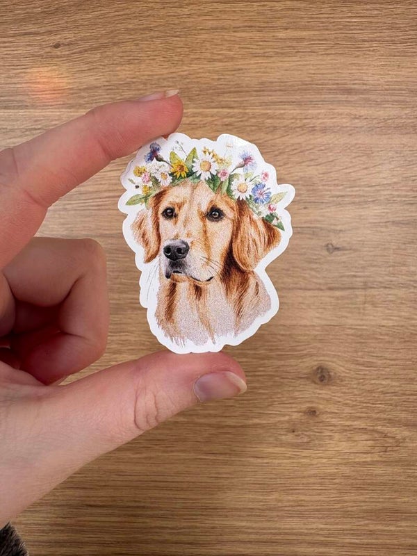 Sticker "Flower Golden"
