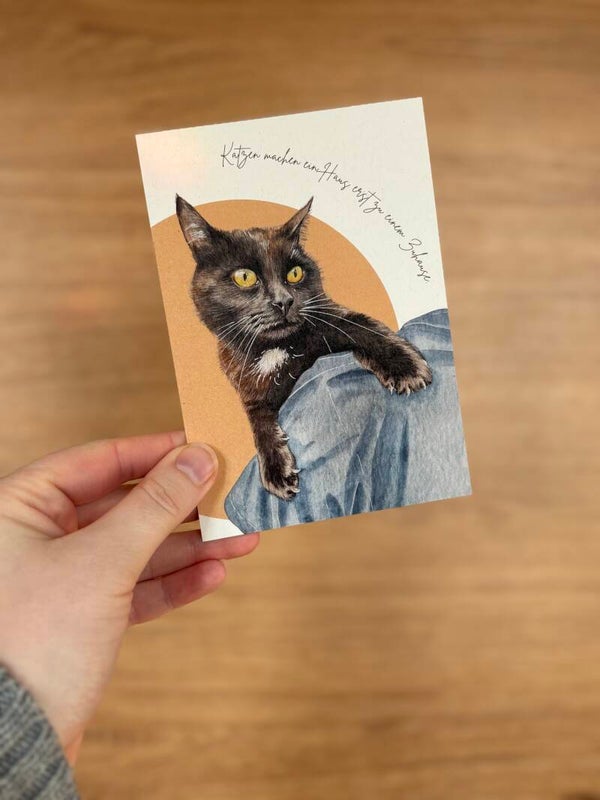 Postkarte Katze
