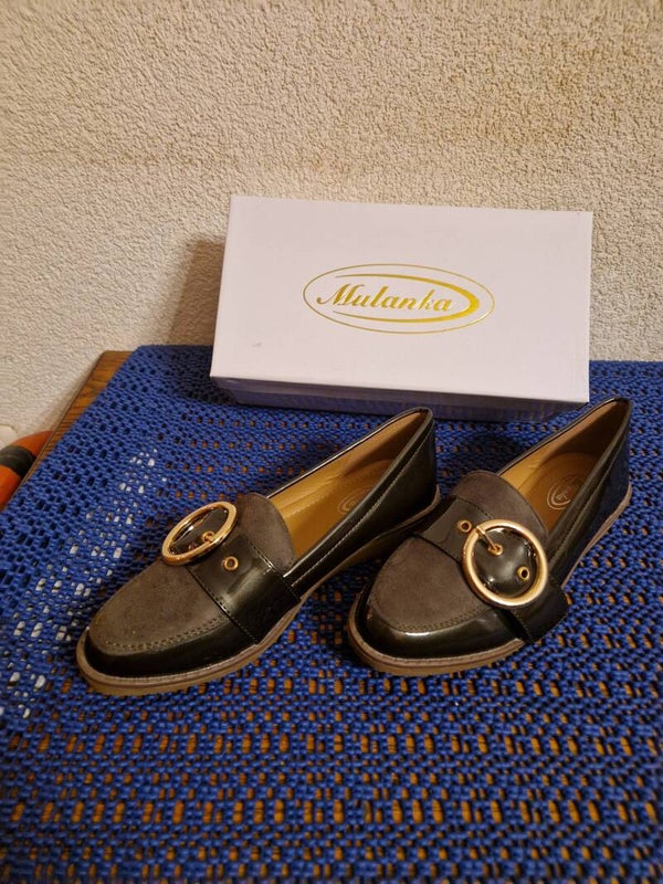 dames schoenen donker groen