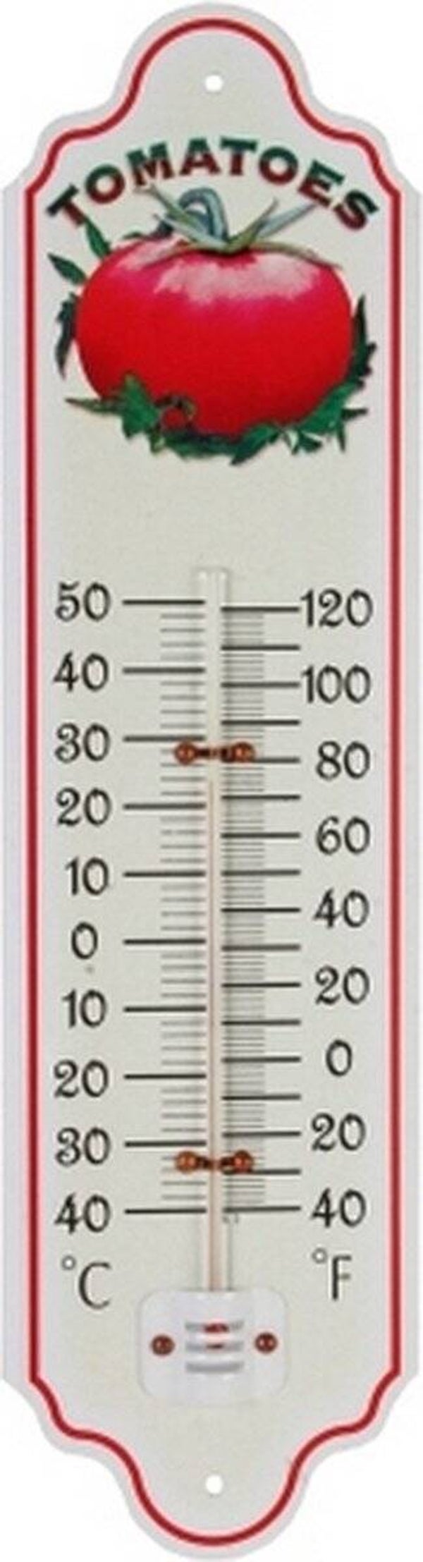 talen tools Buitenthermometer Metaal - Tomaat - 28 cm