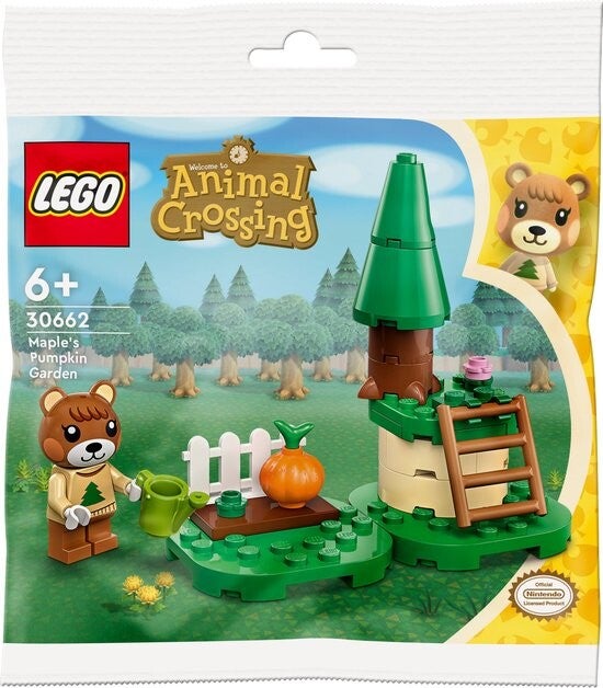 lego animal crossing 30662 maple's pumpkin garden