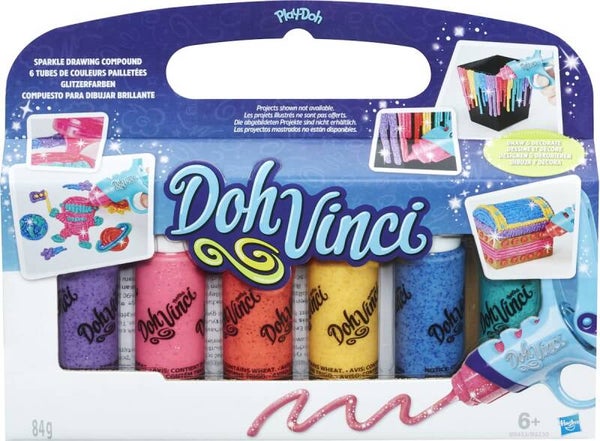 play doh - doh vinci klei, glitter