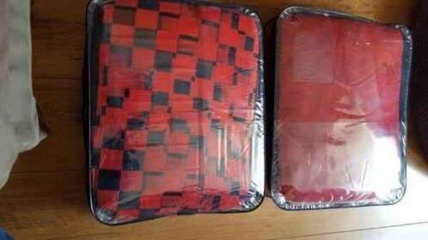 auto stoel hoezen - bloem of blok motief