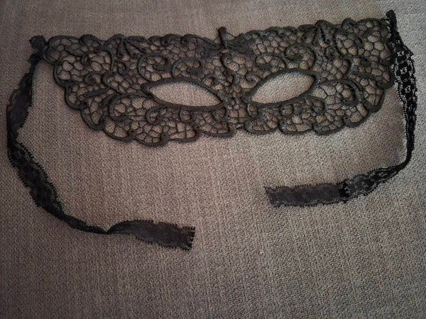 zwart Venetiaans masker(h)