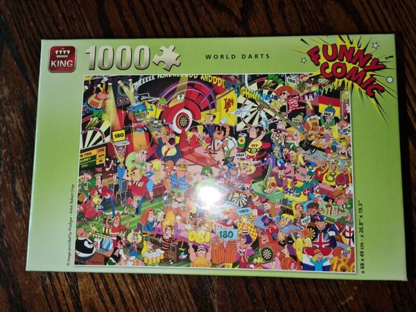 King legpuzzel world darts  1000 stukjes.