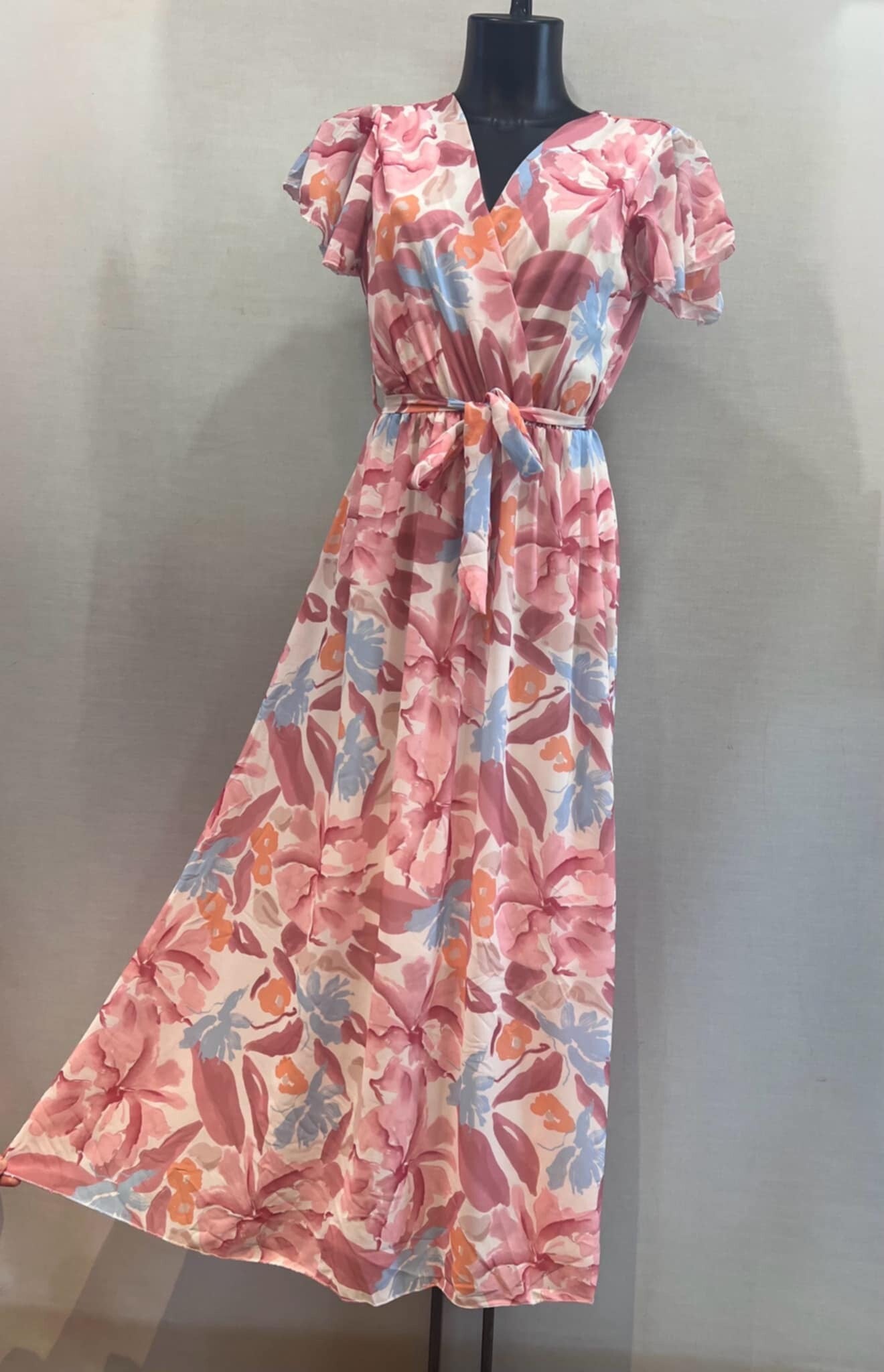 robe longue a motifs BT