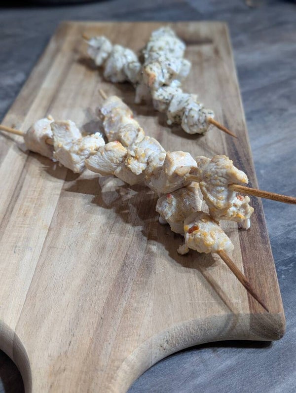 Souvlaki de poulet thaï coco