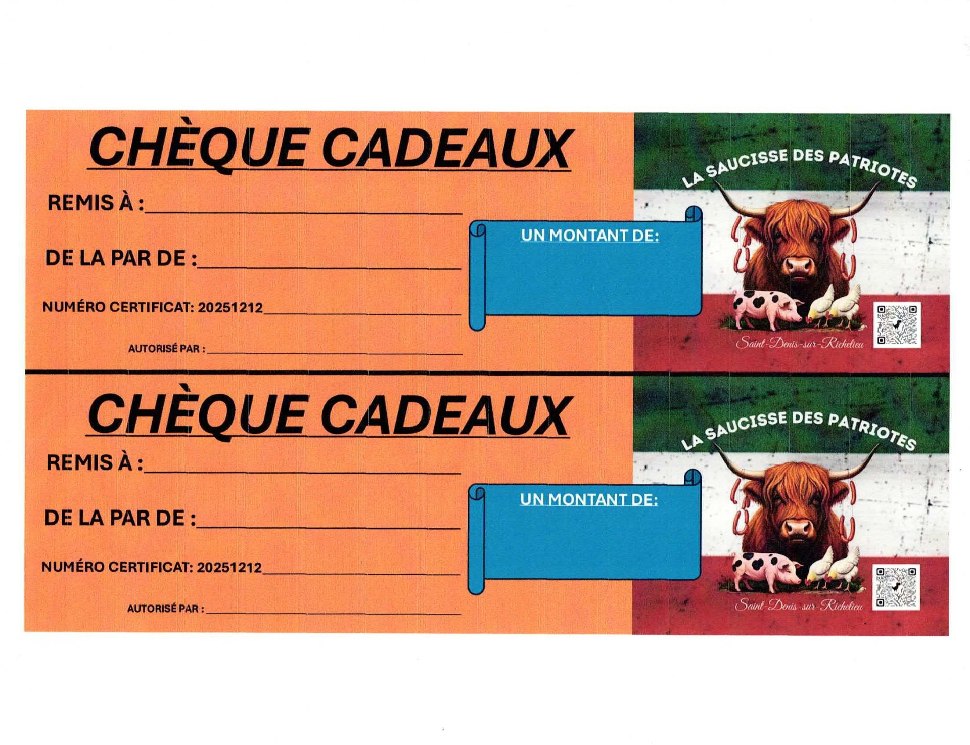 CERTIFICAT CADEAU