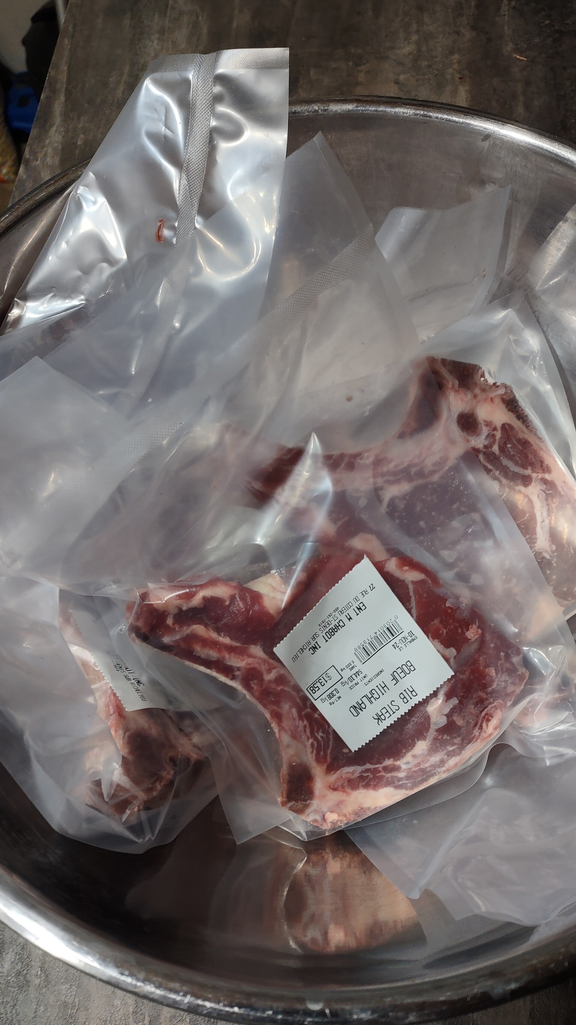 Steak de côte (Rib steak)