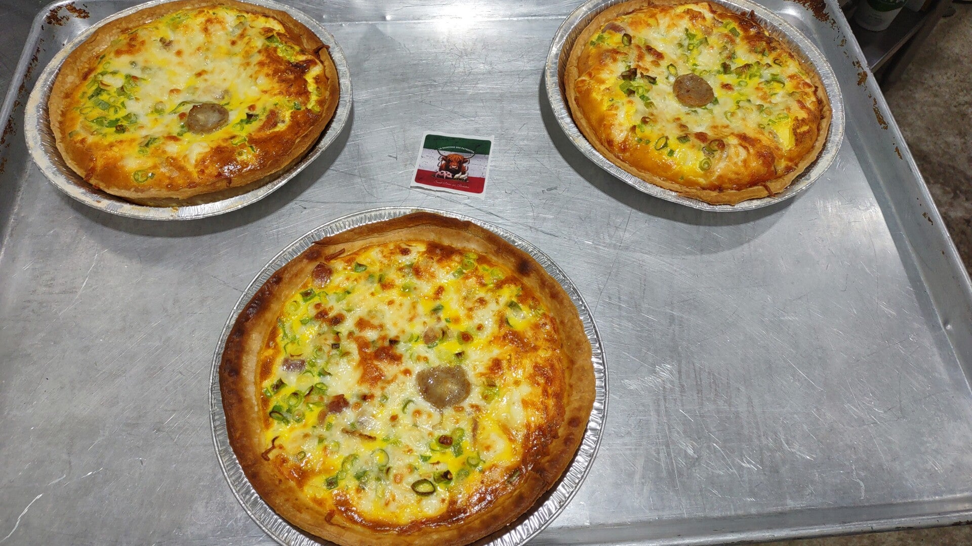 Quiche aux saucisses ( 3 choix )