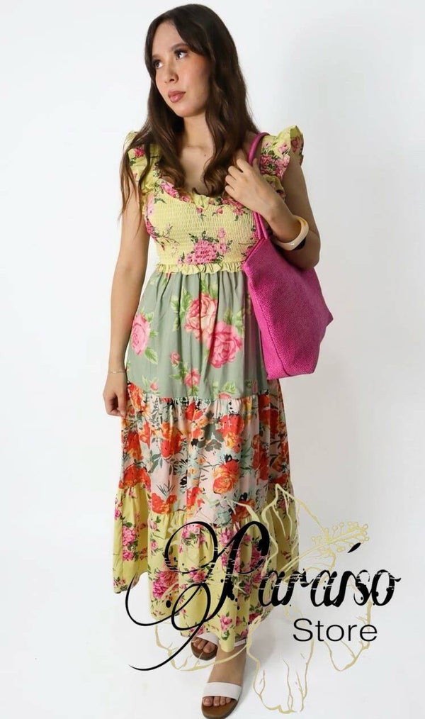 Vestido 4 telas