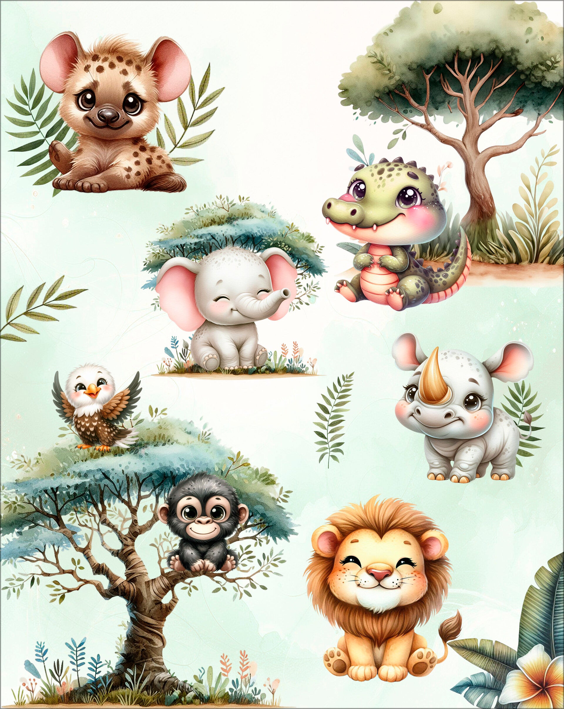 Vente flash - couverture animaux de la jungle
