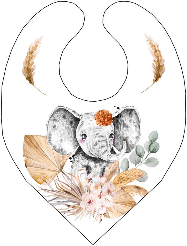 Panneau bavoir bandana Savane Boho