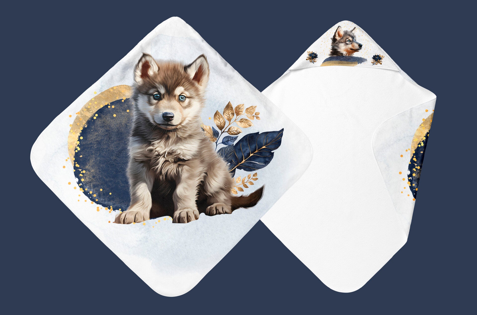 Panneau cape de bain Loup Abyssal