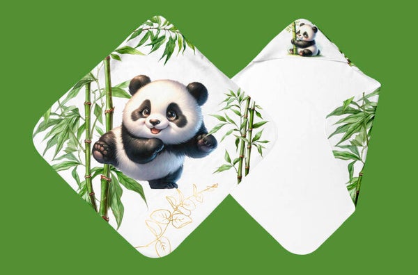 Panneau cape de bain Joyeux panda