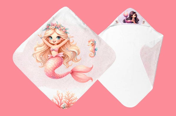 Panneau cape de bain Royaume des sirènes