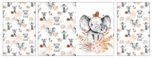 Panneau protège carnet de santé Savane Boho EN STOCK