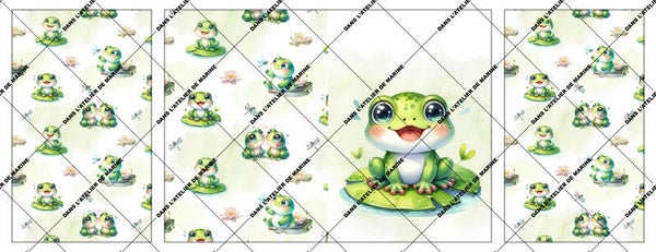 Panneau protège carnet de santé Jasper la Grenouille EN STOCK