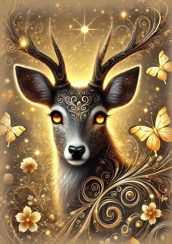 Panneau pochette livre de poche Animaux féérique