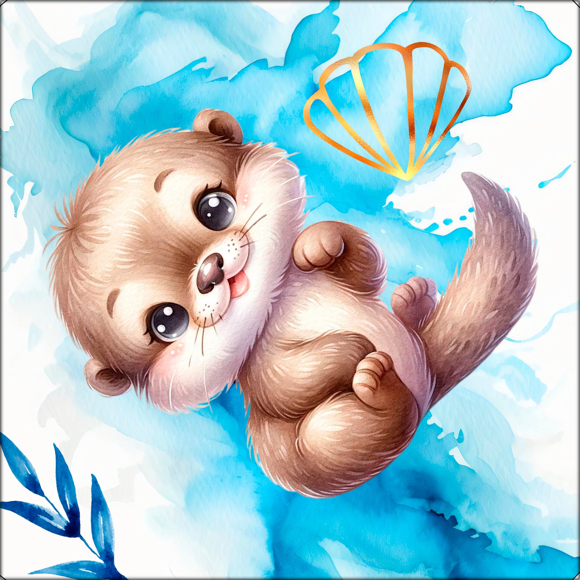 Panneau doudou Milo la Loutre