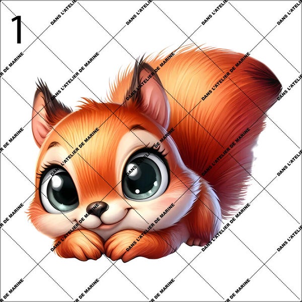 Panneau coussin Alfred l'Ecureuil EN STOCK