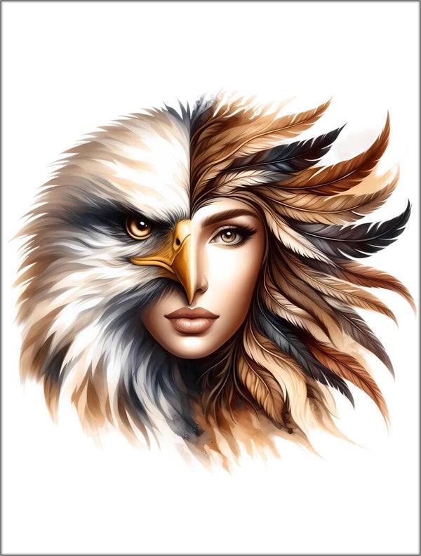 Panneau pochette livre relié Femme animaux