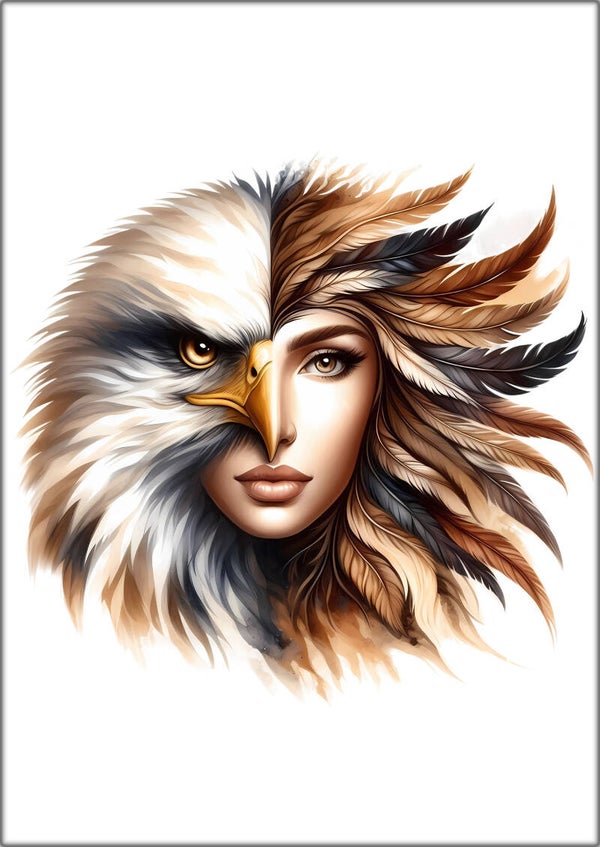 Panneau pochette livre de poche Femme animaux