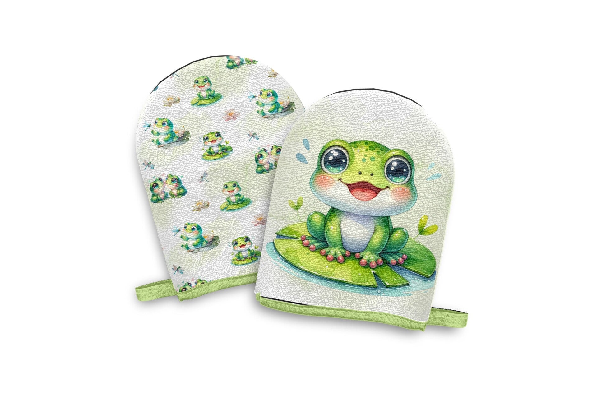 Panneau gant de toilette Jasper la Grenouille