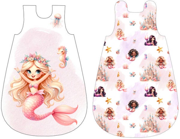 Panneau gigoteuse 0-6 mois Royaume des sirènes