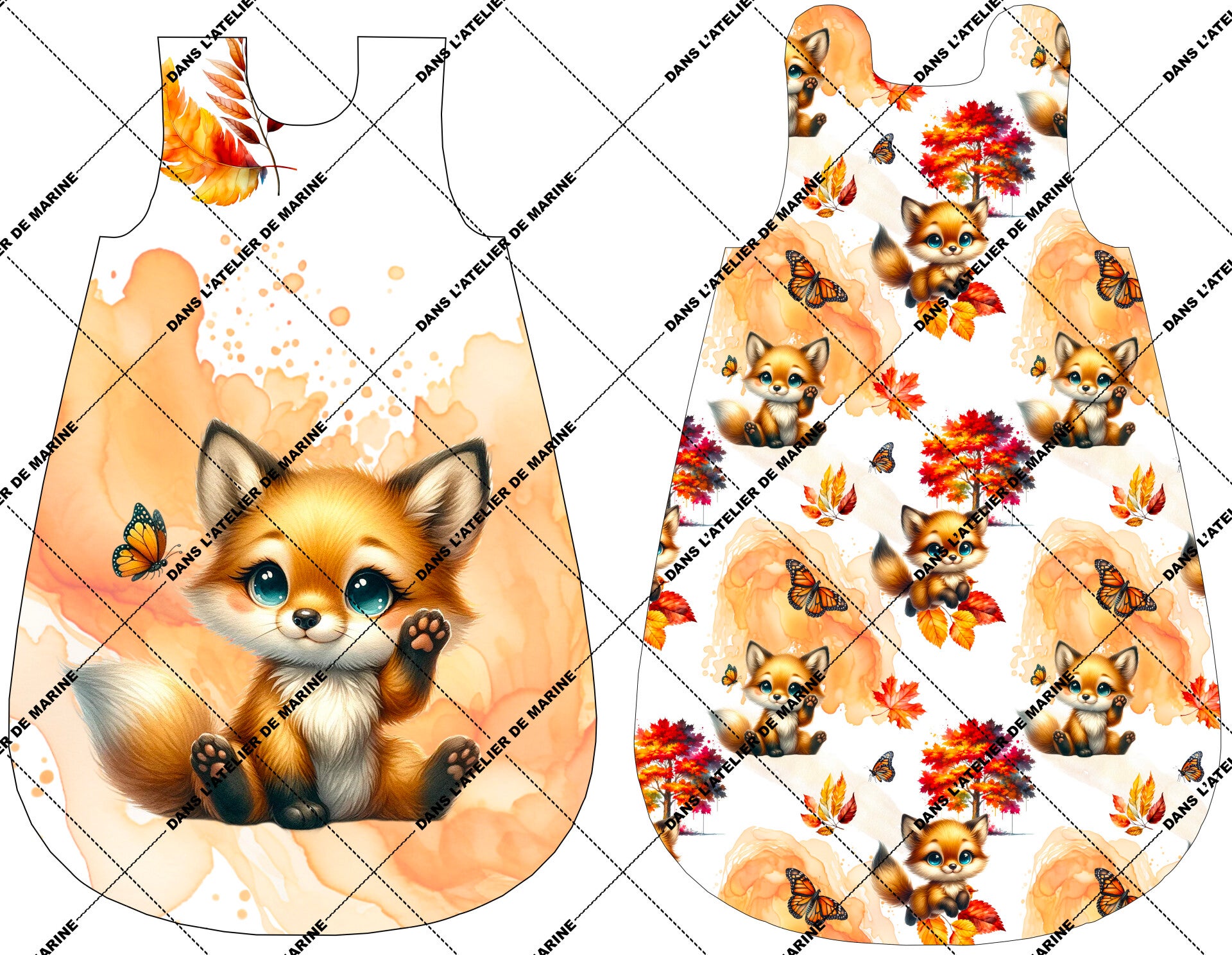 Panneau gigoteuse 0-6 mois Maple Fox