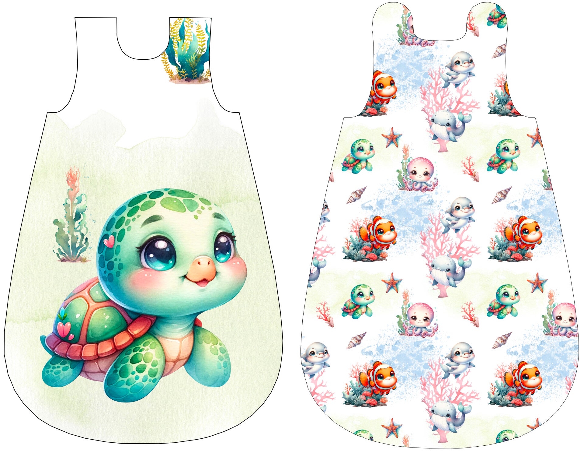 Panneau gigoteuse 0-6 mois Voyage en Mer