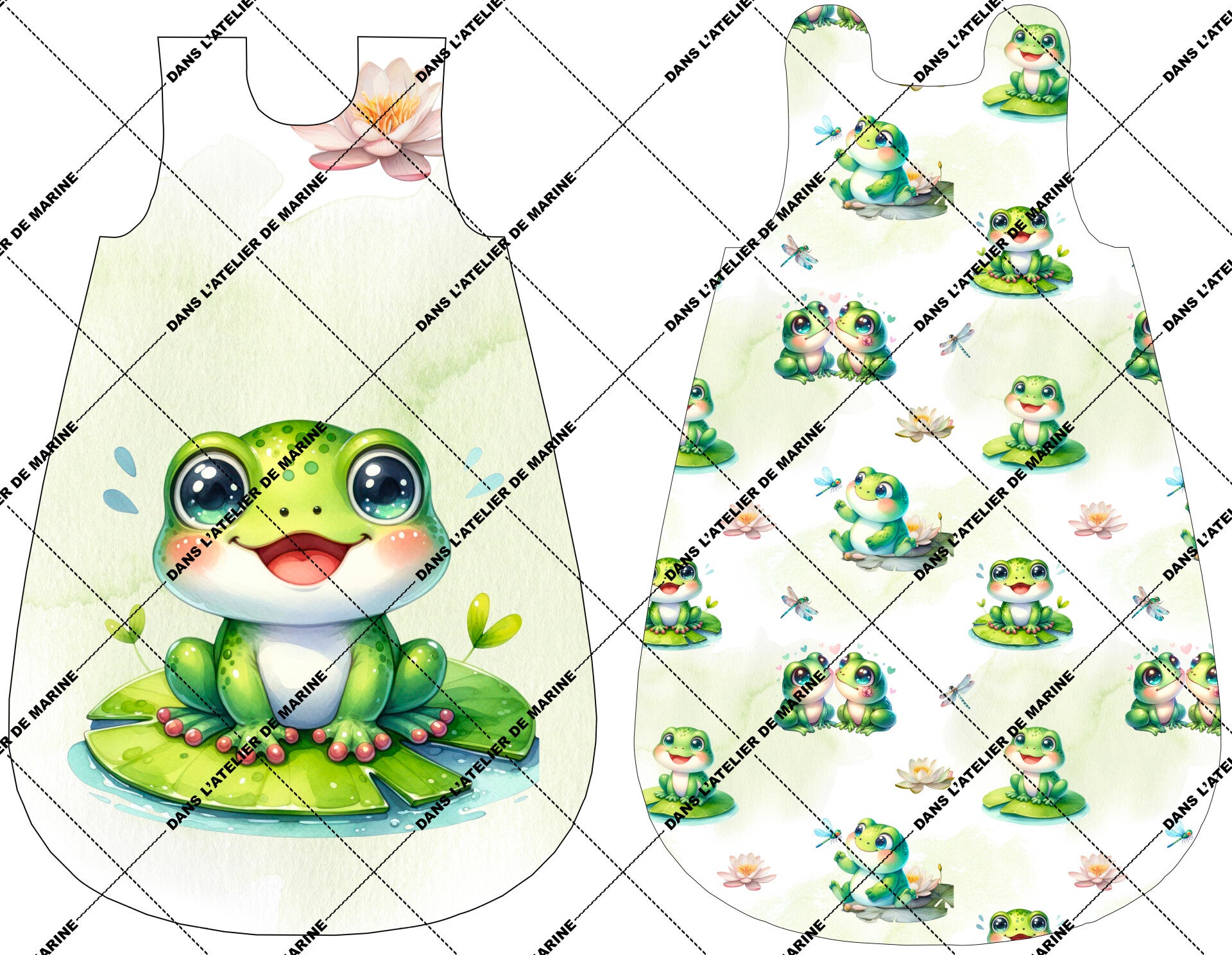 Panneau gigoteuse 0-6 mois Jasper la Grenouille