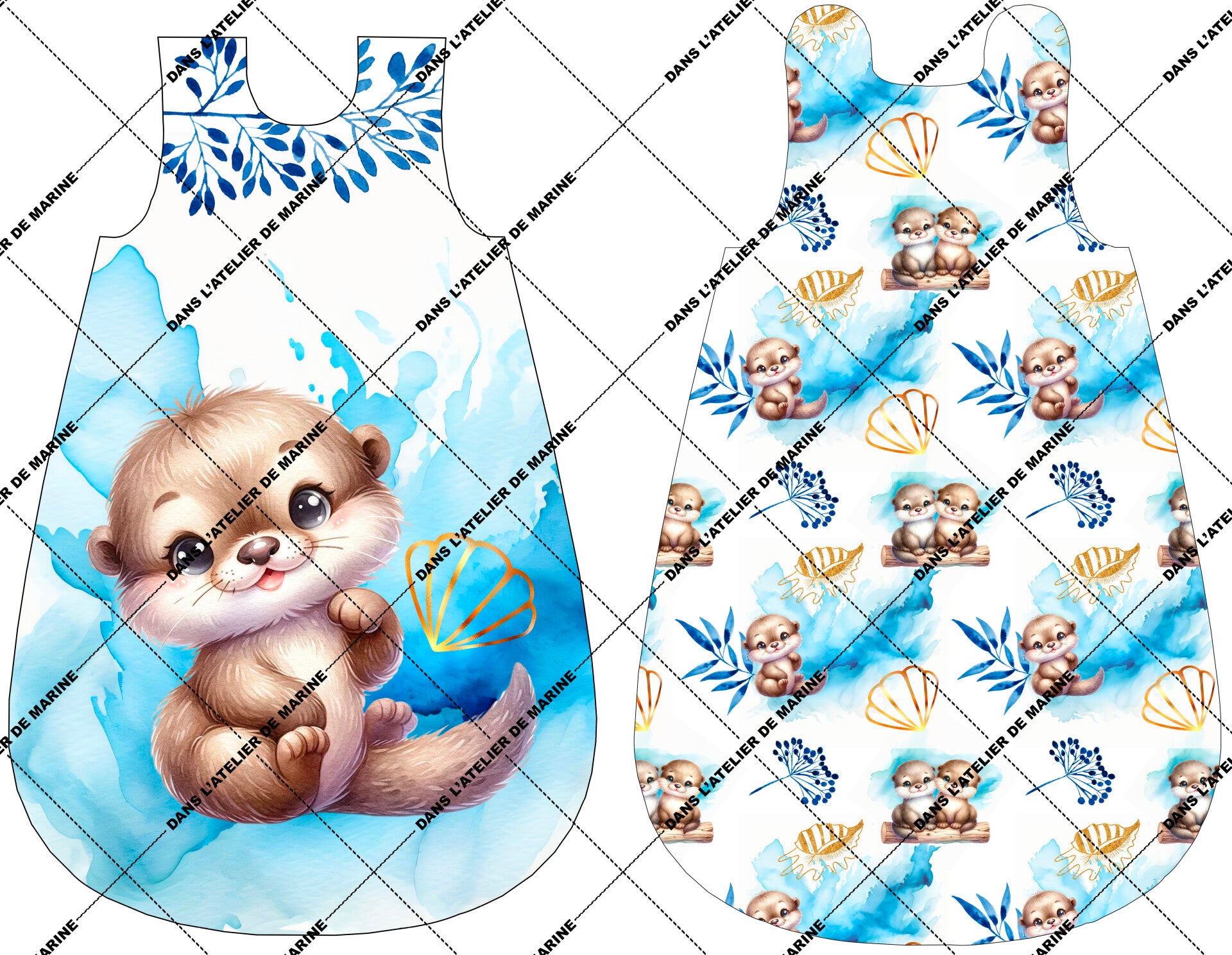 Panneau gigoteuse 0-6 mois Milo La Loutre