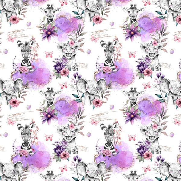 Savane floral d'antan ( coton )