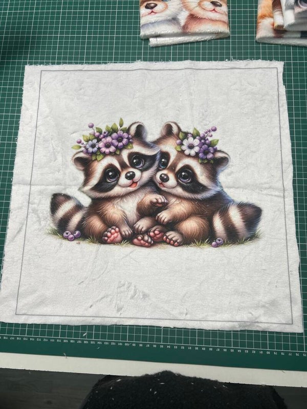 Coussin minky lisse Opal modèle 1