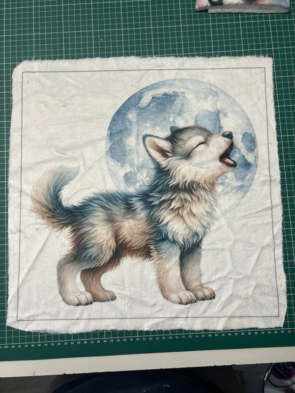 Coussin minky lisse Loki modèle 1