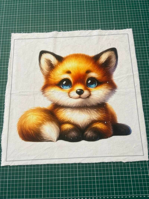 Coussin minky lisse Maple Fox modèle 2