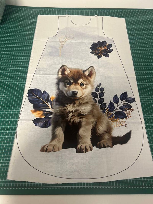 Devant panneau gigoteuse 6-18 mois loup abyssal