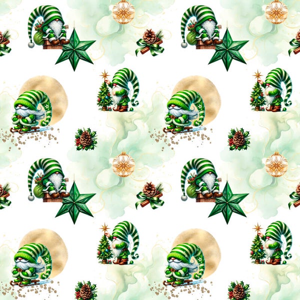 Tissu coton Les gnomes EN STOCK